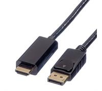 Adattatore video ROLINE 11.04.5785 DisplayPort HDMI 1 m Nero PVC