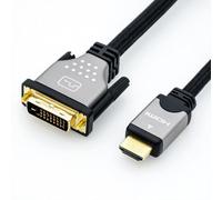 Adattatore video ROLINE 11.04.5871 HDMI a DVI 2 m connettori oro