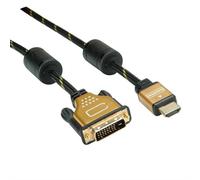 Adattatore video ROLINE 11.04.5895 HDMI a DVI 10 m Oro