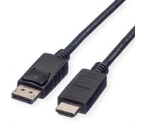 Adattatore video ROLINE 11445780 DisplayPort HDMI 1 m Nero