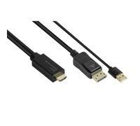 Adattatore video Roline HDMI-DP020 2 m HDMI A DisplayPort 4K 60Hz nero