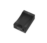 Adattatore Video - Scart Scart Femmina a HDMI Femmina, Colore Nero, Converte Segnali Video e Audio, Compatibile con Dispositivi HDMI.