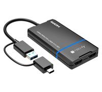 Techly Adattatore 623639 USB-C e USB-A – Doppio monitor HDMI – Nero