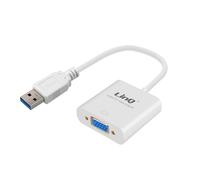 Adattatore video USB 3.0 maschio a VGA femmina 1080P LinQ bianco