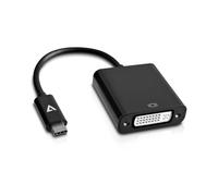 Adattatore Video - V7 - Type C Maschio USB verso DVI-D Femmina - Nero - Trasmette segnali video