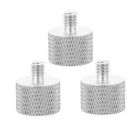 Adattatore Vite 5/8 a 1/4 in Lega di Alluminio Argento, 3 Pezzi