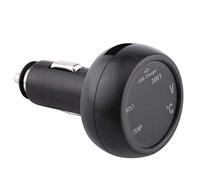 Adattatore Voltmetro per Caricabatteria da Auto USB 3 in 1 Car Truck 3in1 Dual LED Display Digitale Voltmetro Termometro Accendisigari Caricabatteria da Auto USB