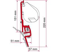 STAFFE PER F45/F35 ADAPTER VW T4 BRANDRUP 98655Z011