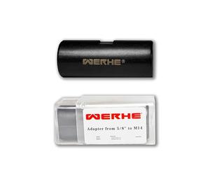 Adattatore WERHE® filetto da 5/8 a M14 - per miscelatori e betoniere - adatto a testa di miscelazione M14 e miscelatori 5/8"