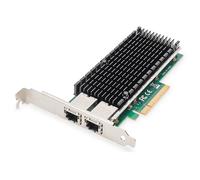 DIGITUS Scheda di rete server 10 Gigabit Ethernet - 2 porte RJ45 - NIC - Intel X540 BT2-10/100/1000/10000 Mbps