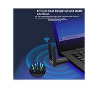 Adattatore WiFi 5.0 USB 3.0 da 1300 Mbps, Dongle USB 2-In-1, Ricevitore Wireless WLAN di Rete WiFi 5 Dual Band da 2,4 GHz e 5 GHz