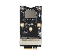 Adattatore WiFi Mini PCI-E a M.2, 3G/4G/WiFi Adattatore Chiave Mini PCI-E a M.2 (NGFF) A/E con Slot per Scheda SIM (6 Pin/8 Pin), per Desktop o Integrato