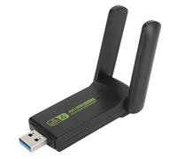 Adattatore WiFi Senza Fili USB, Adattatore Dual 3Dbi da 1800Mbps 5G/2.4G USB3.0 WIFI6, Adattatore di Rete Wireless per Computer Portatile Windows 10/11, IEEE802.11ax/AC/a/b/g/n