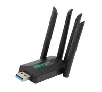Adattatore WiFi USB 1200Mbps per PC Desktop Laptop, Adattatore di rete wireless con Dual Band 2.4G e 5G, USB 3.0 Adattatore di rete WiFi ad alta velocità 4 Antenna