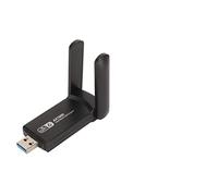 Adattatore WiFi USB 1800Mbps Dual Band con Doppia Antenna 3dbi, 5G 2.4G Ad Alta velocità, Dissipatore di Calore, modalità AP,7 10 11, Tablet Portatili