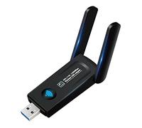 Adattatore WiFi USB 3.0 per PC, Adattatore di Rete Wireless Dua Band 1200Mbps 2.4G/5G, Dongle WiFi USB Plug and Play, Adattatore USB WiFi per PC Laptop Nero