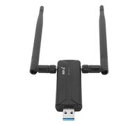 Adattatore WiFi USB 3.0 WiFi 6E AX5400M per PC, Antenne 802.11AX 3 Bande 6G 5G 2.4G Doppia 6dBi Adattatore di Rete Dongle WiFi USB per PC Desktop Portatile per11 10
