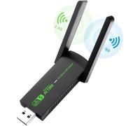 Adattatore WiFi USB avanzato, adattatore di rete wireless dual band da 1300 Mbps per streaming senza interruzioni, tecnologia 5G/2G/4G per PC desktop