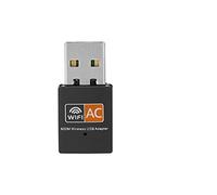 Adattatore WiFi USB Dual Band 5G 2,4G Ricevitore di schede di rete wireless ad alta velocità Mini portatile per laptop Desktop Computer con RTL8811 Chip ABS Black
