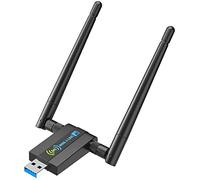 Adattatore WiFi USB wireless per PC: 1300Mbps 5G/2.4G Dual 5dBi Antenna ad alto guadagno Adattatore WiFi per PC desktop, Dongle di rete wireless per Windows11/10/7