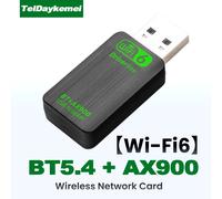 Adattatore Wifi6 AX900 USB + Bluetooth 5.4 Dual Band per PC Win10/11 AX900 USB W