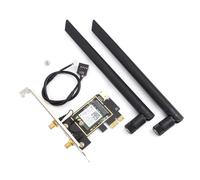 Adattatore WiFi6PCIe Bluetooth5.2 Scheda di rete wireless a bassissima latenza per PC AX1800 Dual Band Velocità Internet elevata Sicurezza WPA3