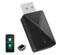 Adattatore wireless 2 in 1 per Apple CarPlay e Android Auto, connessione rapida e nessun ritardo,conversione di Android Auto/Car Play da cablato a wireless per iOS 10+ e auto dal 2017 in poi (USB-A/C)
