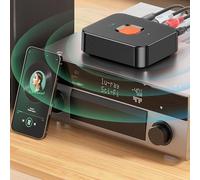 Adattatore wireless ad alta fedeltà, streamer audio stereo, adattatore musicale wireless per sistemi audio, audio versatile per attrezzature da palestra, riproduzione di musica in auto