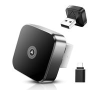 Adattatore wireless Android Auto & Carplay 2 in 1, con adattatore di tipo C, Easy Plug & Play