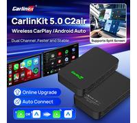 Adattatore Wireless CarlinKit 5.0 C2Air 2-in-1 per CarPlay e Android Auto, Aggiornamento Online Plug & Play per Auto con CarPlay e Android Auto Cablati