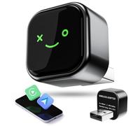 Adattatore Wireless CarPlay, 2 in 1 Converti Carplay/Android Auto Cablato in Wireless, Tipo C e USB, Plug and Play per iOS 10+/Android 11+/Auto dal 2016