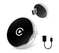 Adattatore Wireless CarPlay 2 in 1 per CarPlay & Android Auto, Aggiornato Wired to Wireless Mini Car Play con prolunga USB Type-C Compatibile con Apple iPhone iOS 10+ e veicoli con Wired CarPlay