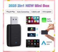 Adattatore Wireless Carplay Android Auto 2In1 Smart Mini Box WIFI BT Auto Connec