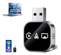 Adattatore wireless Carplay Mirror Link per Apple 3 in 1 Bluetooth mirroring iOS Phone to Car Screen Adapter 2026 Wired to Wireless USB Car Play Screen Connector for iPhone to Watch Movies