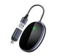 Adattatore Wireless Carplay per Apple, da Cablato a Wireless Carplay, Doppia Porta Usb e Type-C, Connessione Veloce, Compatibile con iPhone iOS 10+, oltre 800+ Modelli di Auto dal 2015 in poi