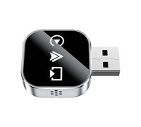 Adattatore wireless, compatibilità 2 in 1, 3 x 3 cm, adattatore da auto cablato a wireless, dongle, connessione automatica veloce, per navigare telefoni, musica, chiamate