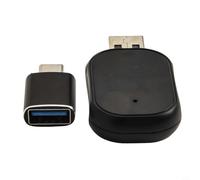 Adattatore wireless Fast Auto-Connect per CarPlay per Android - Convertitore Dongle 2 in 1 cablato a wireless Dual WiFi 6 BT 5.3 USB C Compatibile per strumento di guida sottile e stabile