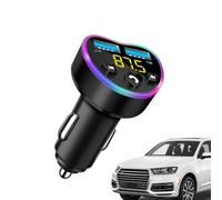 Adattatore wireless per auto, caricabatteria per auto wireless,Lettore musicale caricatore per a ricarica rapida USB doppia porta | Ricevitore audio intelligente con chiamate in per