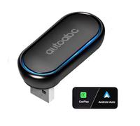 Adattatore wireless per auto CarPlay/Android, mini Plug and Play, rotazione a 360°, multicolore, dongle USB per auto cablate OEM/Android dopo il 2016, converte cablato in wireless per mantenere la