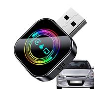 Adattatore wireless per auto, convertitore plug & play senza ritardi | adattatore per cellulare senza fili sullo schermo 'auto | per lunghe distanze in città, autostrada, navigazione, streaming