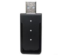 Adattatore wireless per CarPlay e auto AI Box con controllo vocale intelligente, compatto USB per auto per veicoli in nero, blu, viola (nero)