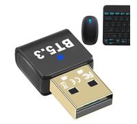 Adattatore wireless per PC desktop | 5.3 trasmettitore ricevitore wireless desktop - Plug and Play, adattatore USB supporta la trasmissione audio ad alta definizione