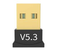 Adattatore wireless per PC - Ricevitore trasmettitore USB 5.3 ABS | Dongle audio | Desktop Laptop Cuffie Altoparlante Connessione wireless Plug & Play Compatibile con più dispositivi