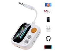 Adattatore Wireless - Ricevitore Audio 13,2x4,8x1,5 Cm, Dispositivo Wireless Portatile, Doppia Connessione | Ricevitore Trasmettitore Con Display A Colori Per Telefoni, Computer, Tablet