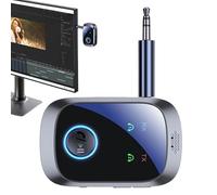 Adattatore wireless - ricevitore audio Aux - Multipoint Stereo HiFi Stream con microfono HD per TV, PC, smartphone, altoparlanti e cuffie