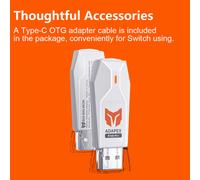 Adattatore wireless USB BIGBIG WON R100 Pro per Windows Switch PS4/PS5 XBOX Gamepad