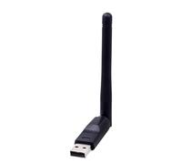Adattatore wireless USB USB-WLAN per PC, ricevitore WLAN con antenna 2DB | Adattatore di rete wireless, dongle Wlan USB per computer portatile, ricevitore wifi ad alto guadagno per ricevuta