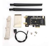 Adattatore WLAN WiFi PCI E M.2 NGFF a PCI-E 1X Antenna Dual Band Inclusa