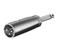 Goobay 27452 Adattatore XLR, Connettore Jack AUX Mono da 6.35mm a Connettore XLR