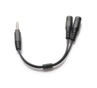 Adattatore Y divisore audio - Cavo auricolare/microfono maschio a doppia femmina compatto, portatile per computer portatili, smartphone e tablet, connessione facile